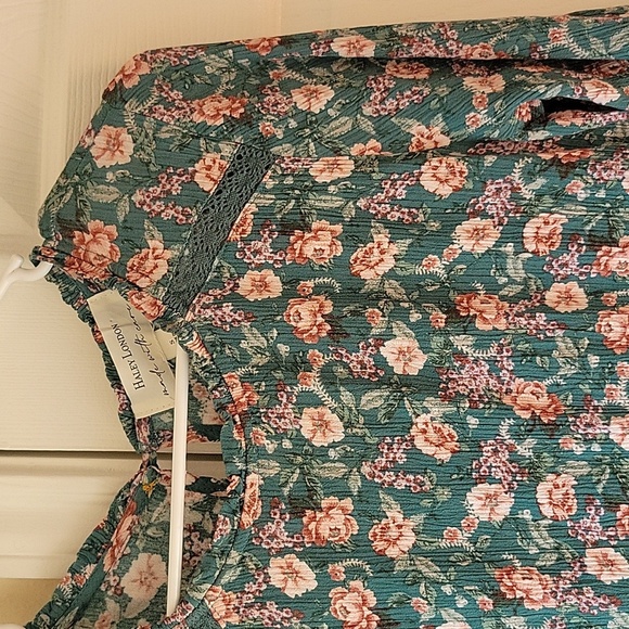 Hayley London Mini Dress Size S Floral Mini Short Sleeves - Picture 5 of 12